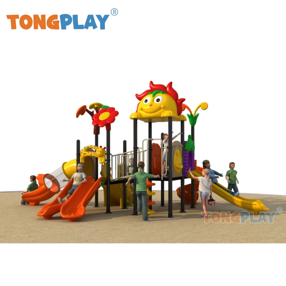 Factory Tong play direct sales medium fantasy castle series plastic kids park lawn slide equipment children's outdoor playground