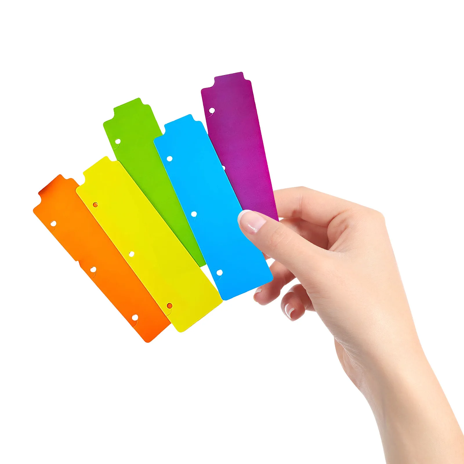 10Pcs Reusable Colored Page Dividers for Binder Notebook Journal Diary Manual Presentation Report Scrapbook Index Classification