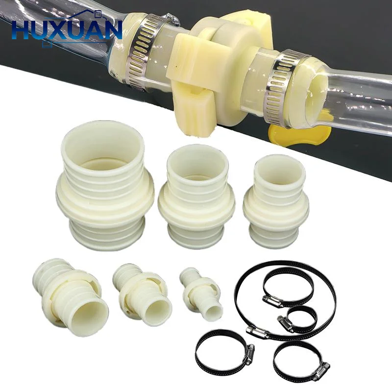 1/2/3/4inch Garden Irrigation Hose Adapter ABS Plastic Quick Connector Agriculture Watering Pipe Tube Connect Repair
