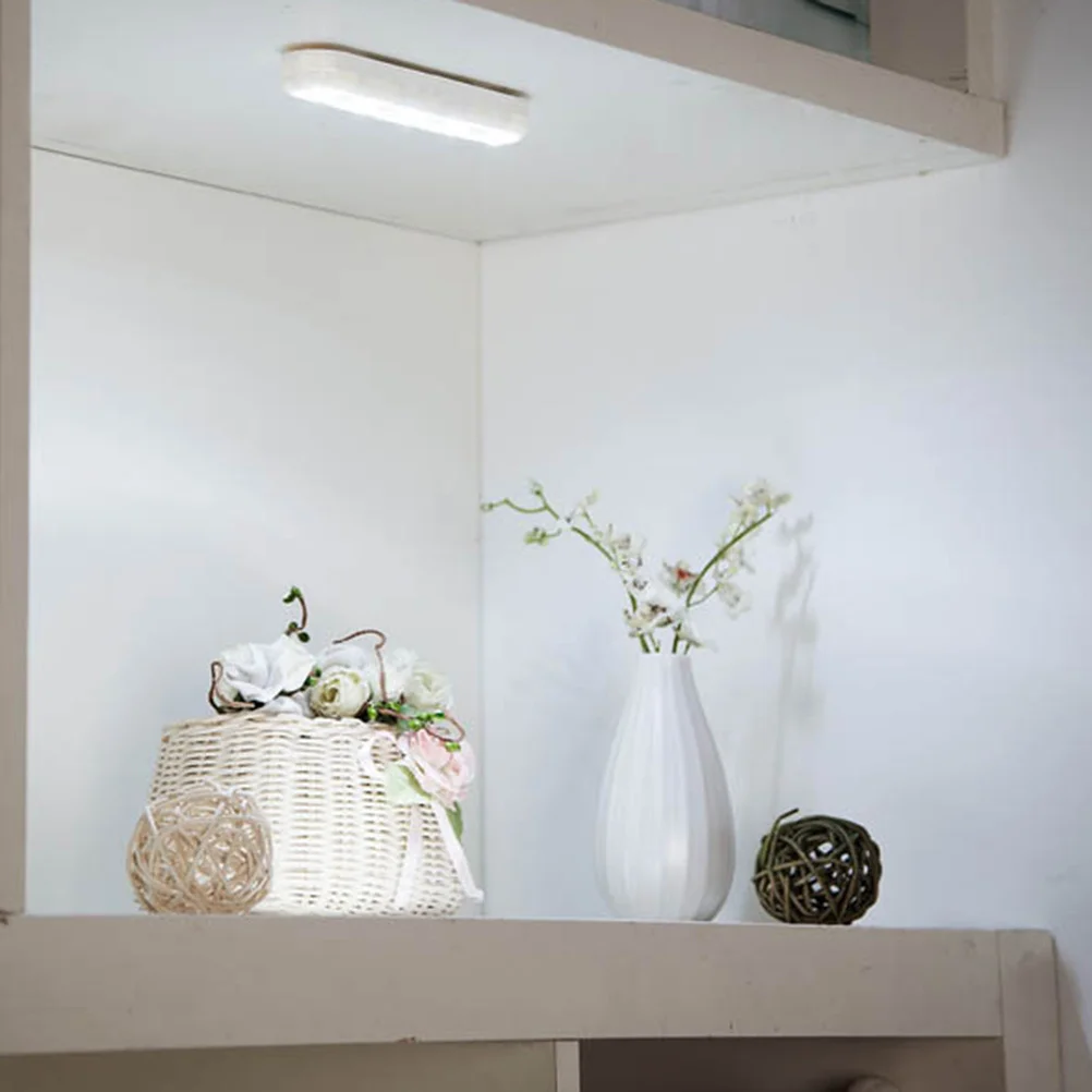 

5 Leds Led Cabinet Lights Adhesive Button -Saving Night Long Lasting Soft Light No Screws Batteries Not Included