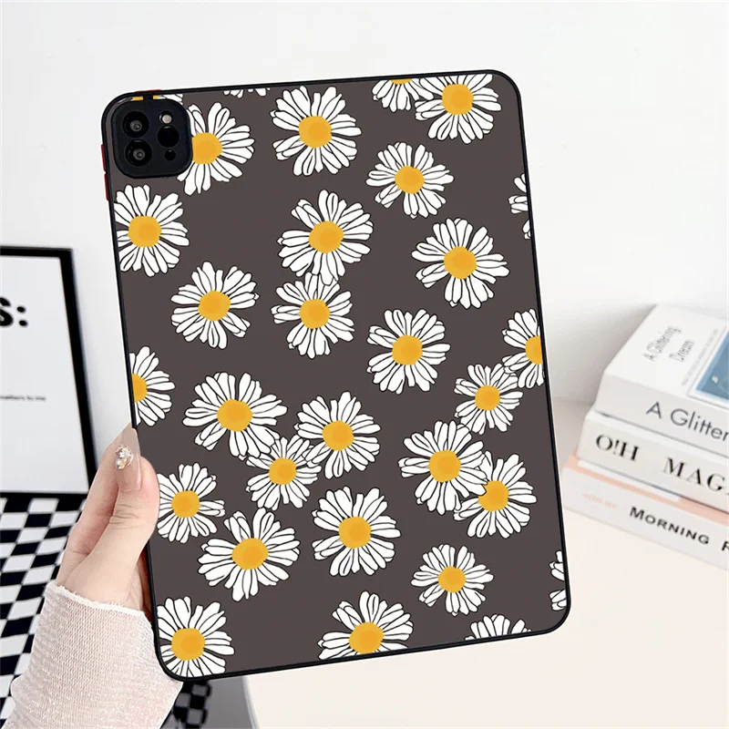 Daisy Plants Flowers Cover for iPad Air 3 4 5 Case iPad 5th 6th 7th 8th 9th 10th Gen 10.9 2022 Pro 11 9.7 2018 Mini 2 3 4 5 Case