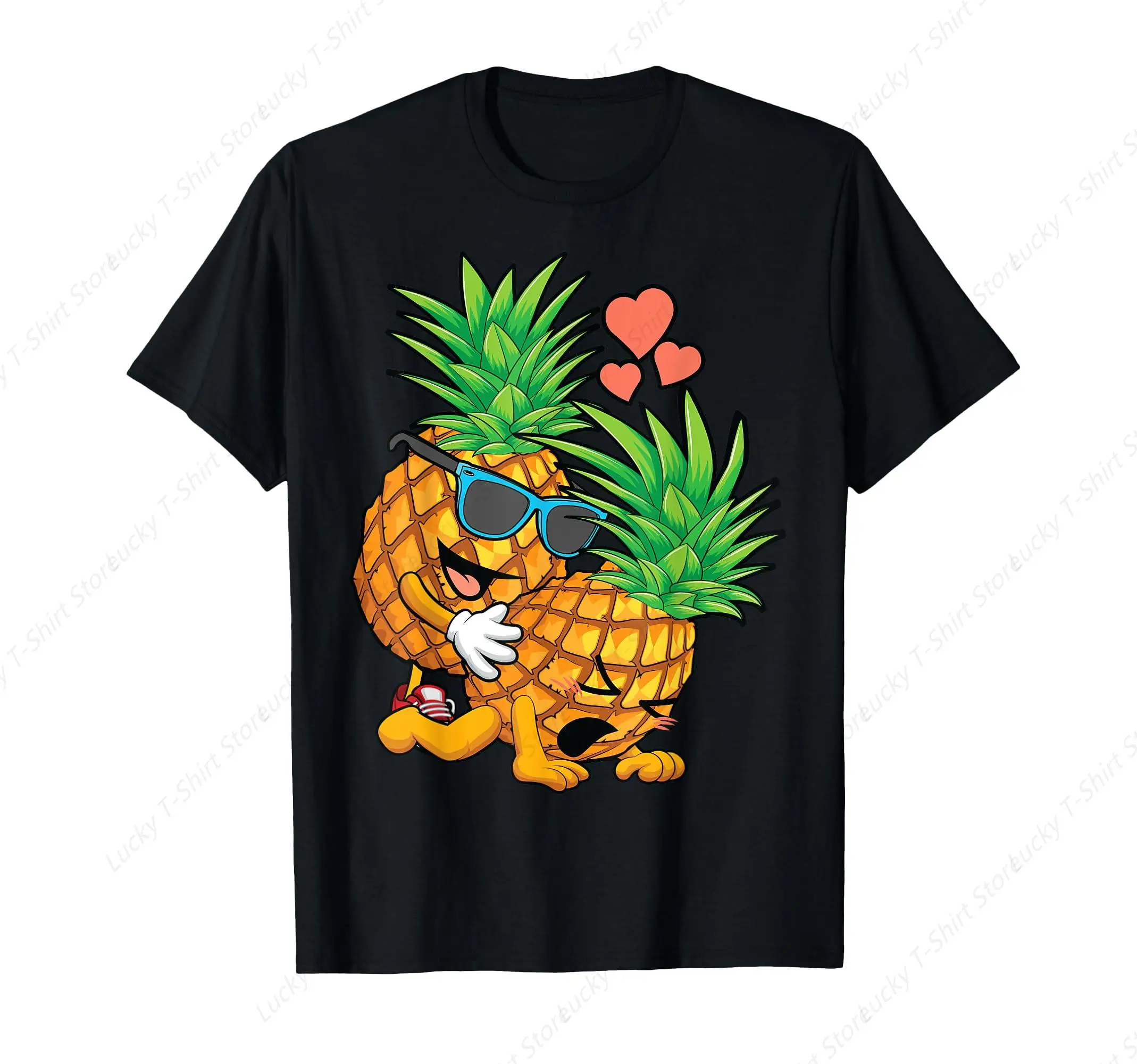 Pineapple Lover Graphic Tshirt Funny Upside Down Pineapple Swinger Joke T-Shirt Cotton O-Neck Short Sleeves for Casual GYM Tops