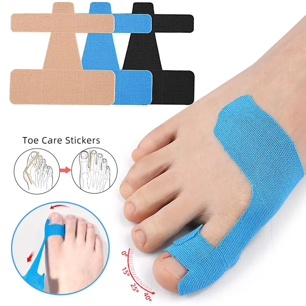Hallux Toe Valgus Correction Muscle Patch Elastic Patch Anti-wear Fixed Support No Trace Protection Corrector Foot Care Tools