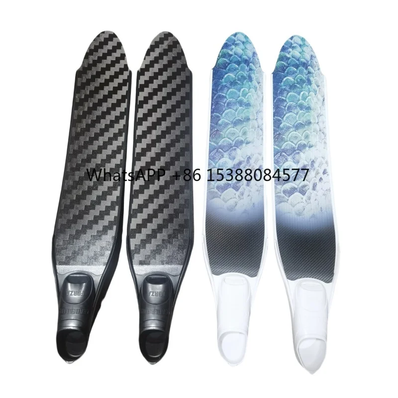 

Free Diving Fins High-quality Carbon Fiber 1 Meter Extended Blade Diving Fins Lattice Crossbar Personalized Pattern Design
