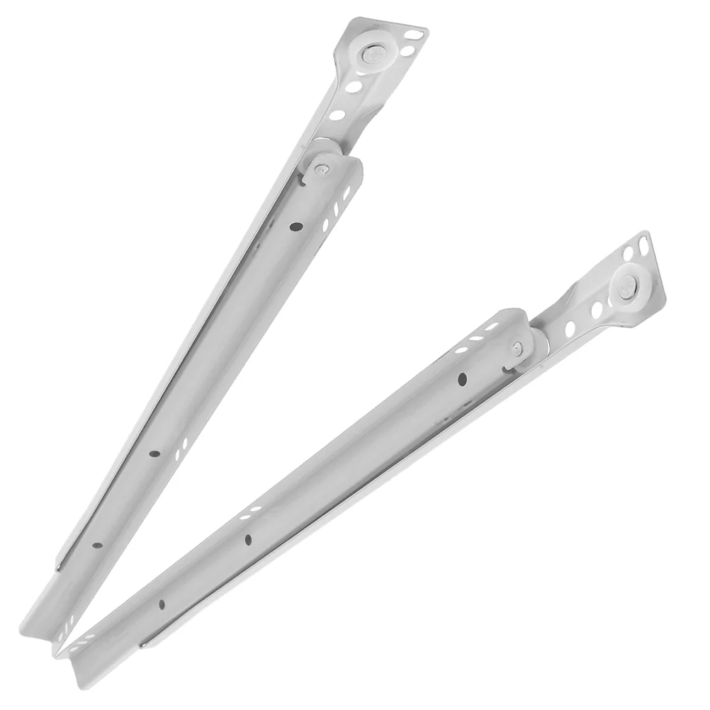 2 Pcs Drawer Slides Metal Slider Rail Bracket Dresser Tracks Cold Rolled Steel Cabinet Sliders