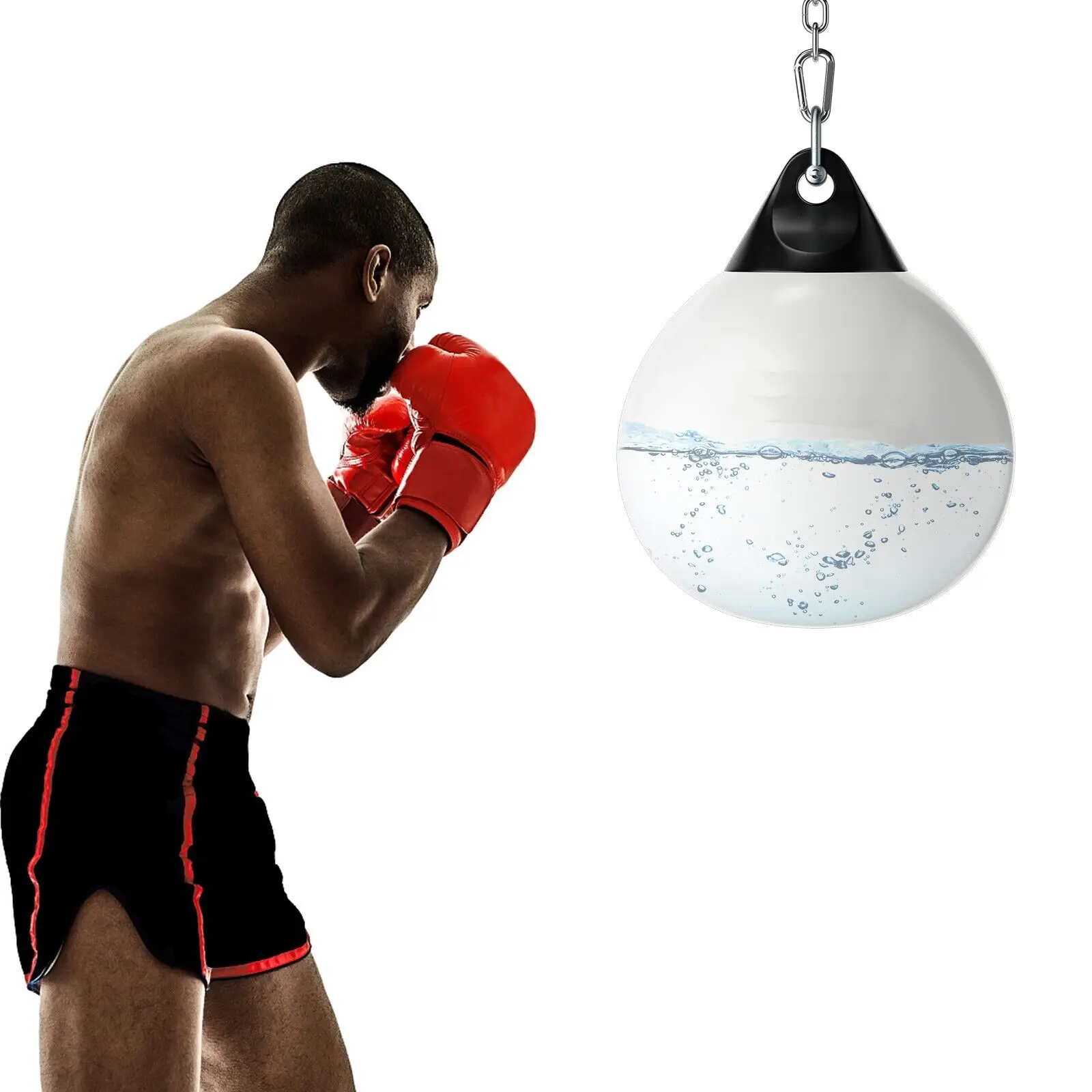 ERGOMASTER Water Punching Bag 52cm Boxing Aqua Bag 70 kg Heavy Punch Bag W/Adjustable Chain