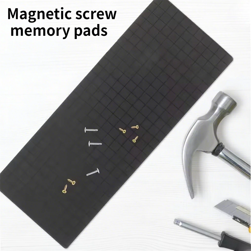 Magnetic Screwpad Screw Postion Memory Plate Mat For Kit Magnetic Sticker Storage Tools Black Magnetic Pad Double Side Mgnetic