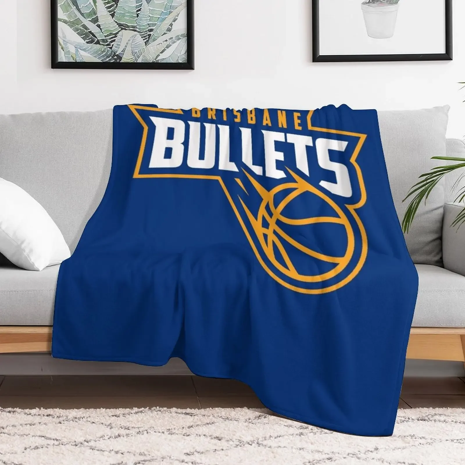 Brisbane Bullets Throw Blanket Beautifuls Luxury Designer Blankets