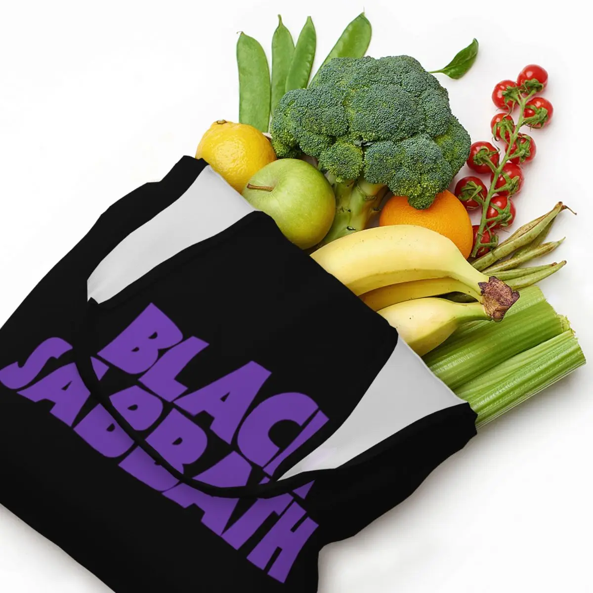 

Black Sabbath Vibes Large Capacity Canvas Tote Bag Single Shoulder Work Commute Bag For Women Eco-Friendly Shopping Bag