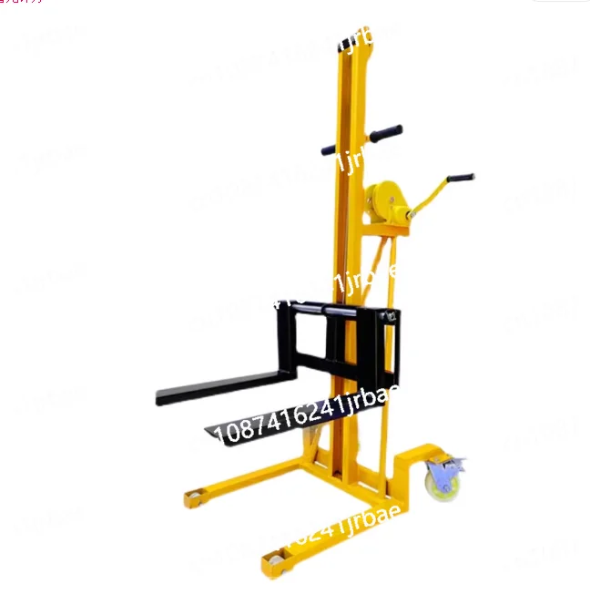 Small manual lift forklift Convenient forklift Mini loading and unloading truck Handling stacker Home truck