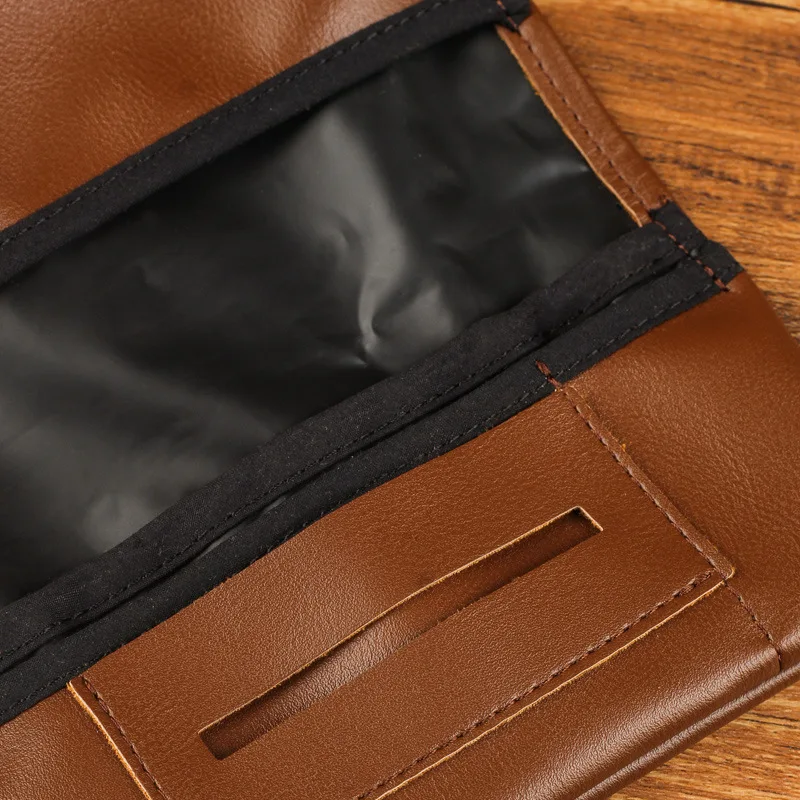 Multi-functiona Retro PU Leather Tobacco Pouch Case Bag Cigarette Smoking Paper Tips Holder Wallet Storage Bagg
