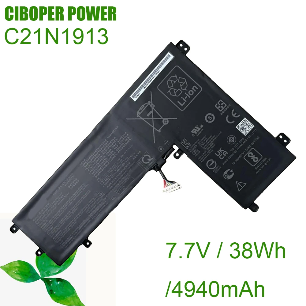 CP Original Laptop Battery C21N1913 7.7V/4940mAh/38Wh For 0B200-03700000 C21PP05 E Series E210MA Notebook