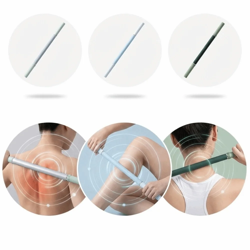 

45CM Massage Rod Ergonomic Shape Muscle Massage Fitness Fascia Stick Portable Deep Tissue Massage Roller Yoga Practice
