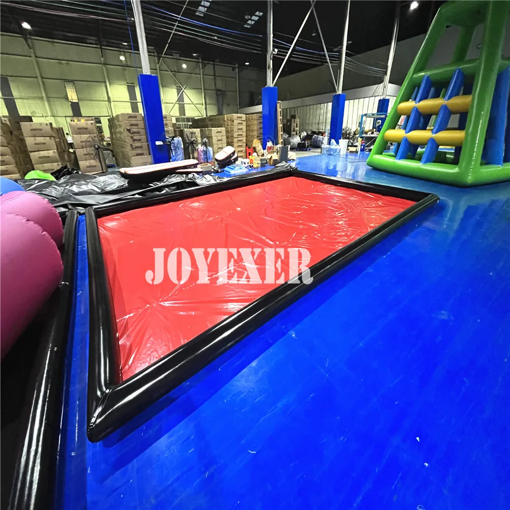 7x5m PVC Truck Inflatable Car Clean Pad PVC Portable Inflatable Car Wash Containment Mat With Water Reclamation System