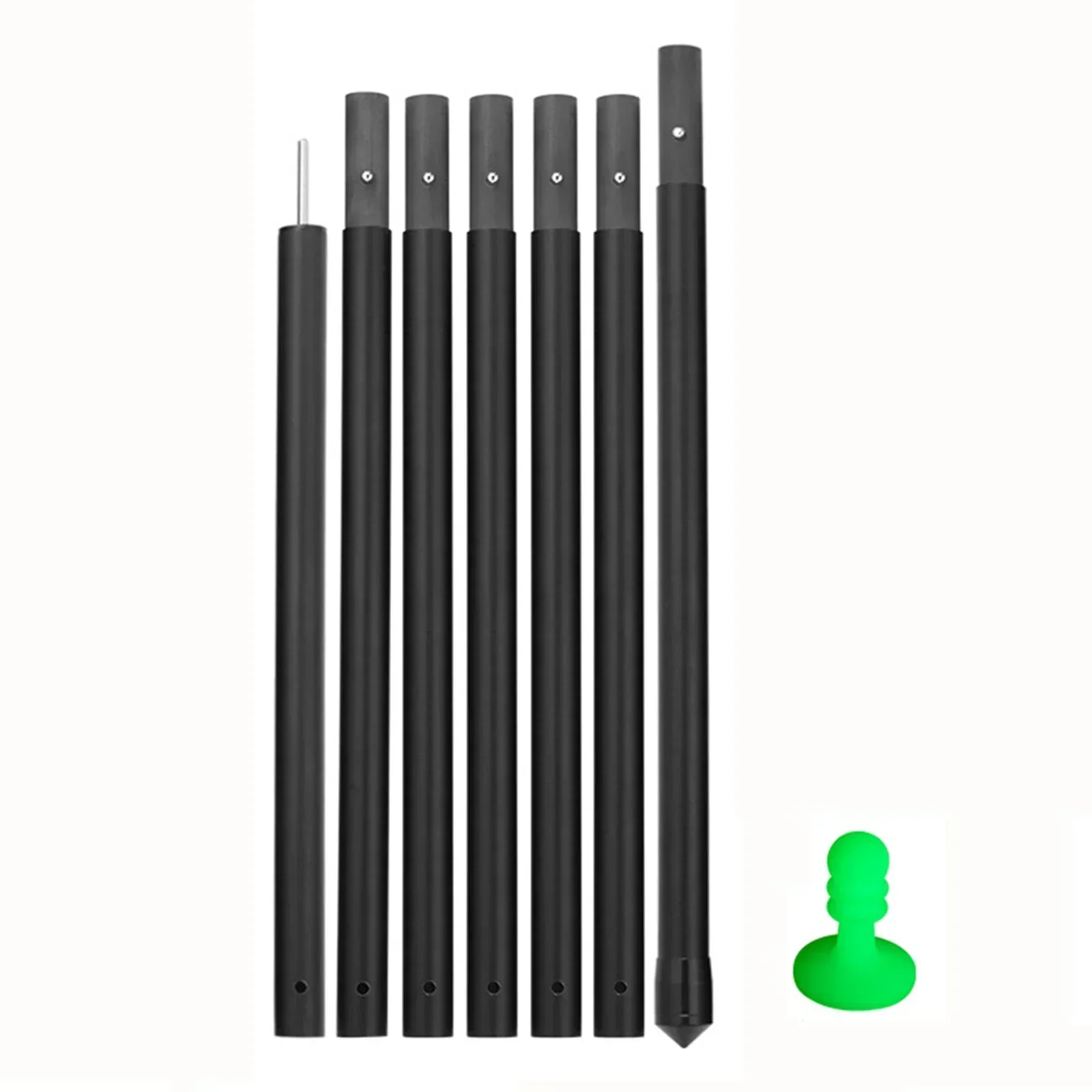 

Carbon Fiber Tarp Pole Canopy Adjustable Rods Tent Tarps Poles Canopy Replacements For Awning 1.7m/2.1m/2.5m/2.9m Optional