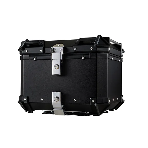

55L Motorcycle Rear Trunk Aluminum Alloy Luggage Case Quick Release Motorbike Tail Storage Box Waterproof & Shock Absorption
