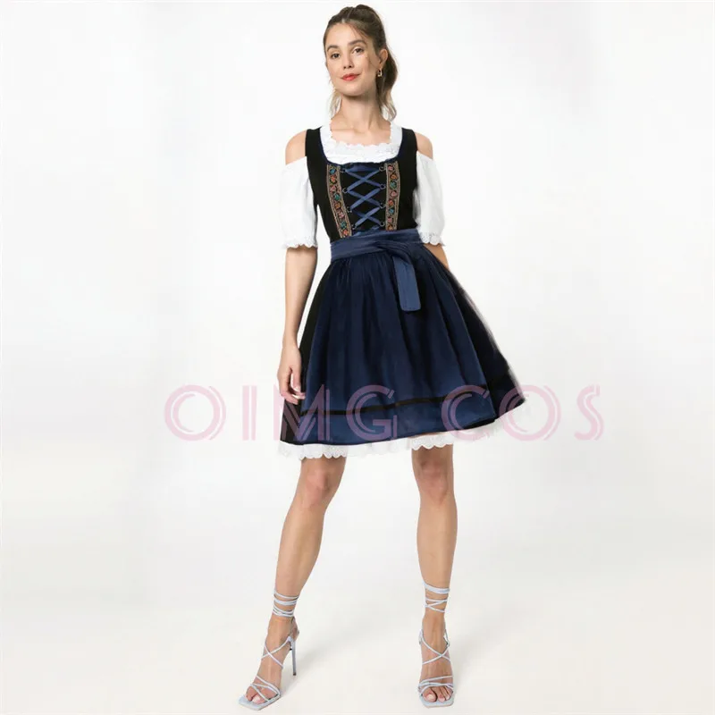 

Black Beer Festival Costumes Adult German Dresses Bavarian Traditional Ethnic Costumes