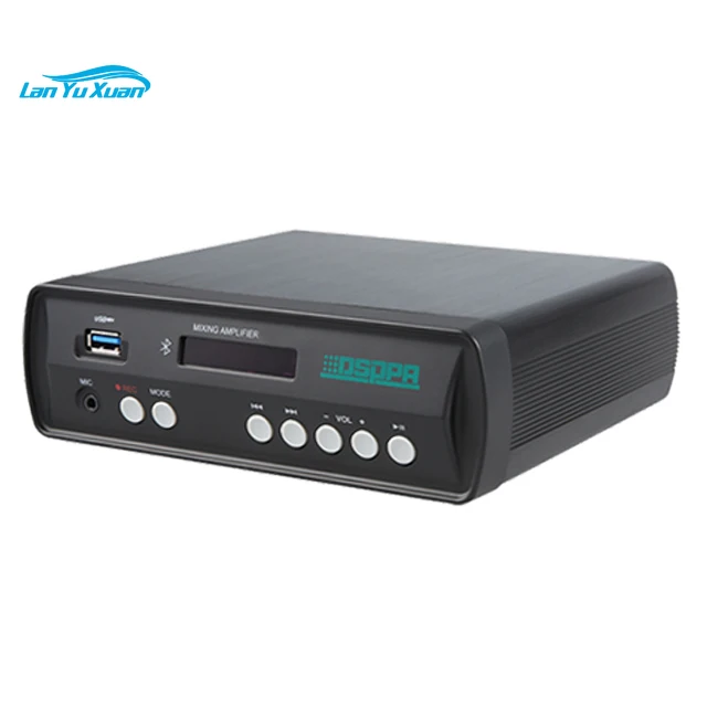 

DSPPA Mini60 2x30W Digital Amplifier Stereo Sound Mini Bluetooth Class D Amplifier with USB for Restaurants and Cafes