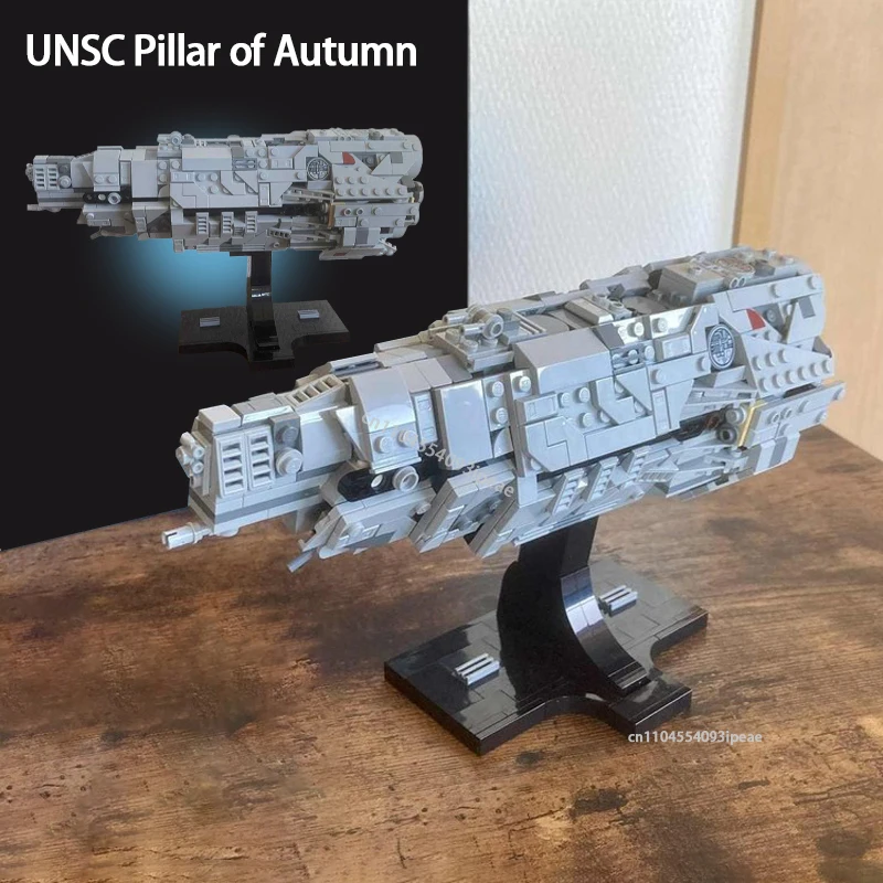

NEW Spaceship Series UNSC Pillar of Autumn Building Blocks Kit DIY Space War Battleship Assembly Bricks Set Model Toy Kids Gift