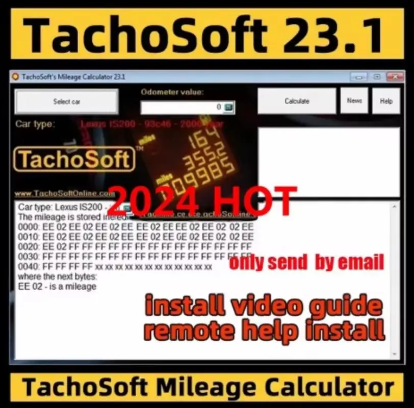 آلة حاسبة الأميال الناعمة لعام 2025 آلة حاسبة الأميال الناعمة TachoSoft 23.1 برنامج البرمجة do korekcii wybiegu Pešna versionja obsługuje