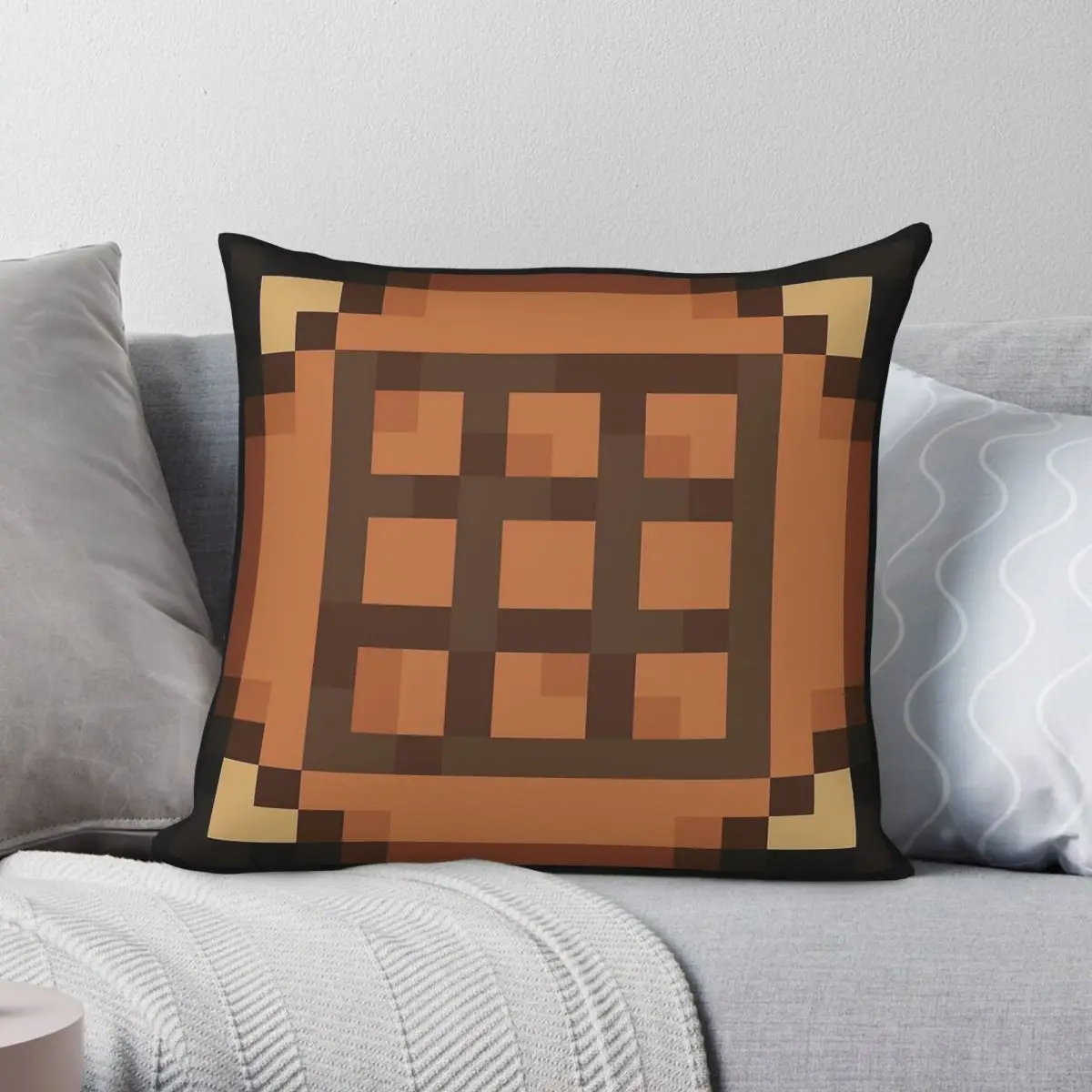 Crafting Table Square Pillowcase Polyester Linen Velvet Printed Zip Decorative Pillow Case Car Cushion Cover Wholesale