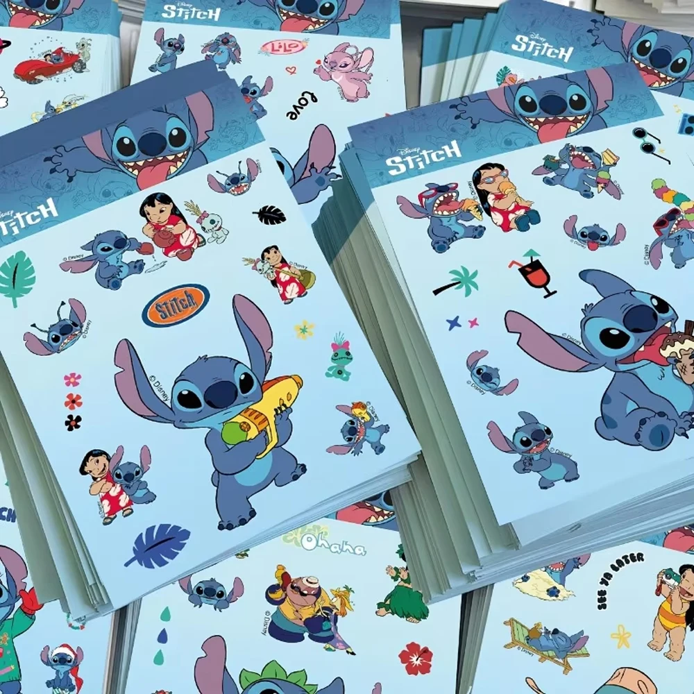 

8 Sheets Stitch Sticker Cute Creative Phone Case Diy Laptop Water Cup Skateboard Pvc Waterproof Decorative Sticker