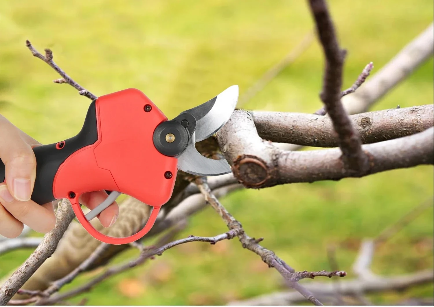 

l L 30mm Brushless Electric Scissors Pruning Shears 4 Gears LED Battery Display For Makita Cordless Garden Pruner Fruit Tree Br