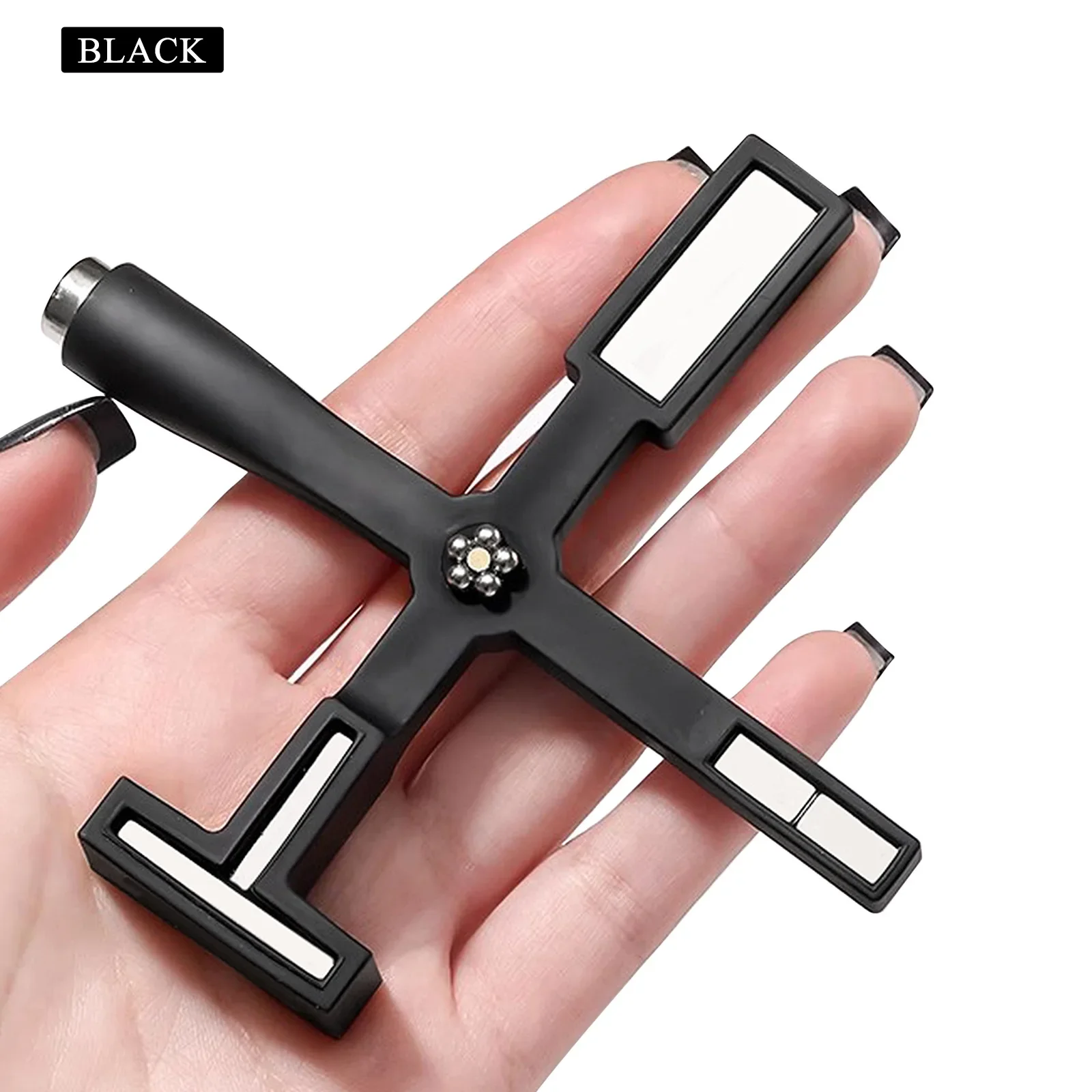 

5in1 Nail Art Magnet Stick Silicone Cat Eye Magnetic,Creates Lines Stripes Flowers on Gel Polish,Ideal for Pro DIY Manicure