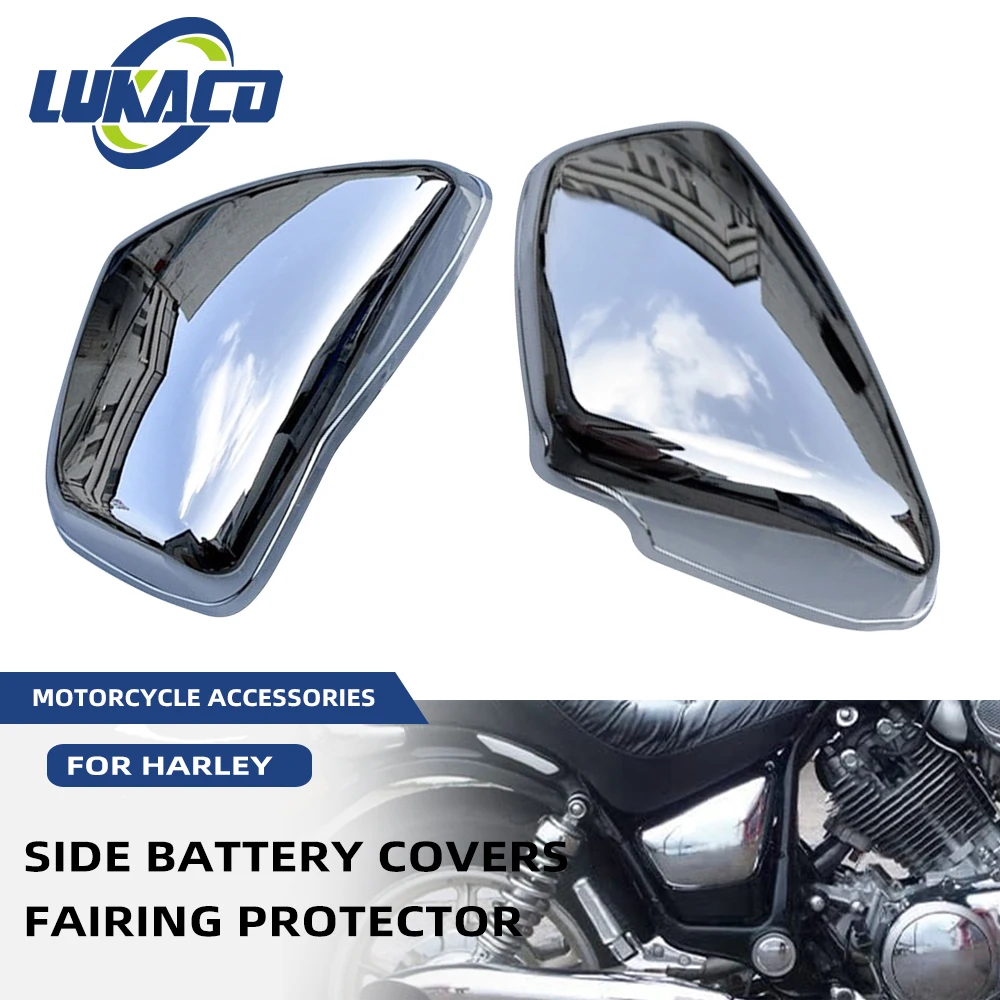 For Yamaha XV700 750 1000 1100 Virago 1984-Up Side Battery Covers Motorcycle Accessories Left Right Fairing Protector Motocross