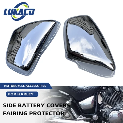 Imagen 1 del producto Para Yamaha XV700 750 1000 1100 Virago 1984-Up cubiertas de batería laterales accesorios de motocicleta Protector de carenado izquierdo derecho Motocross