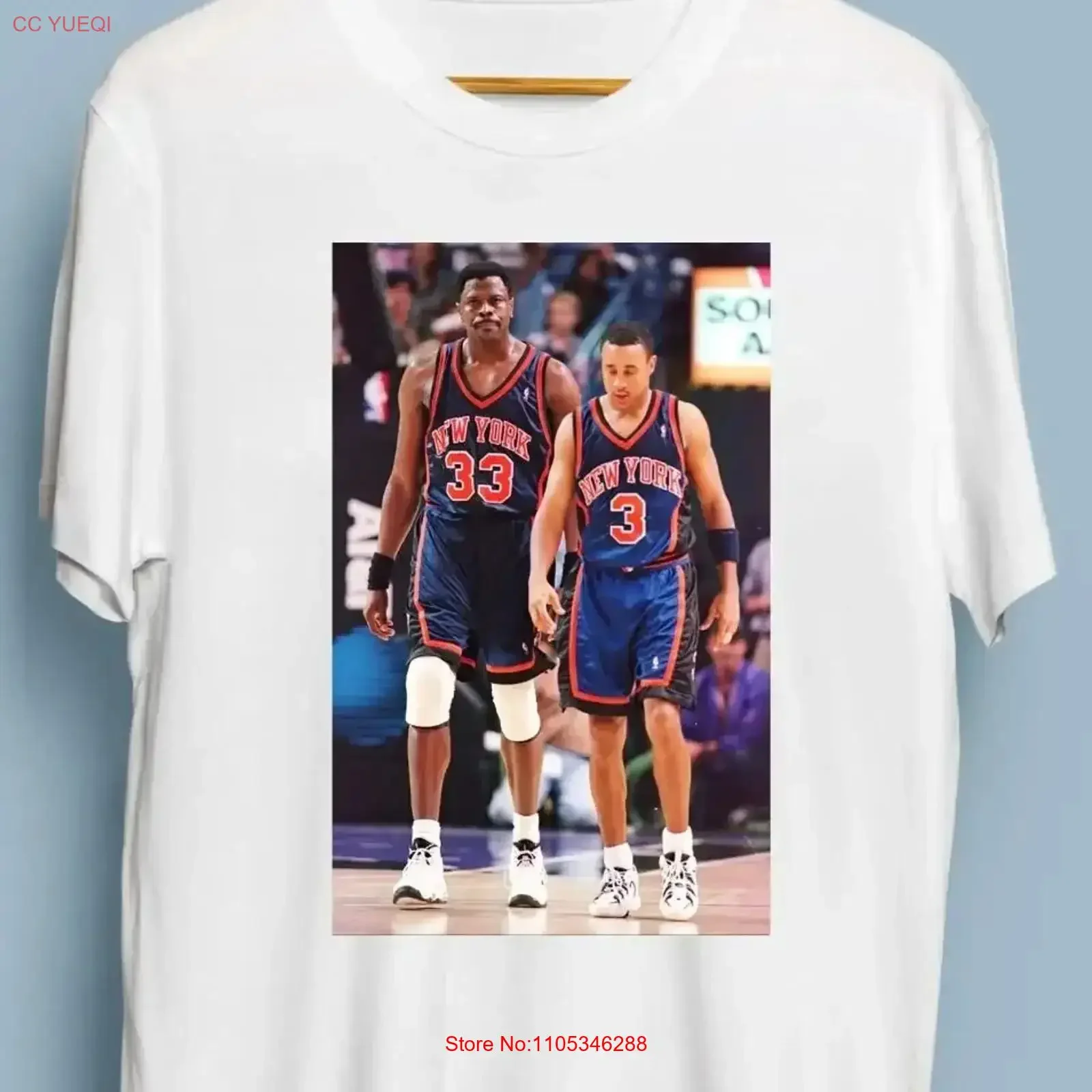 Camiseta Santa Monica John Stark Airlines Patrick Ewing, talla S, M, L, XL, 2XL, vintage, lavada, cómoda, informal, gráfica, suave