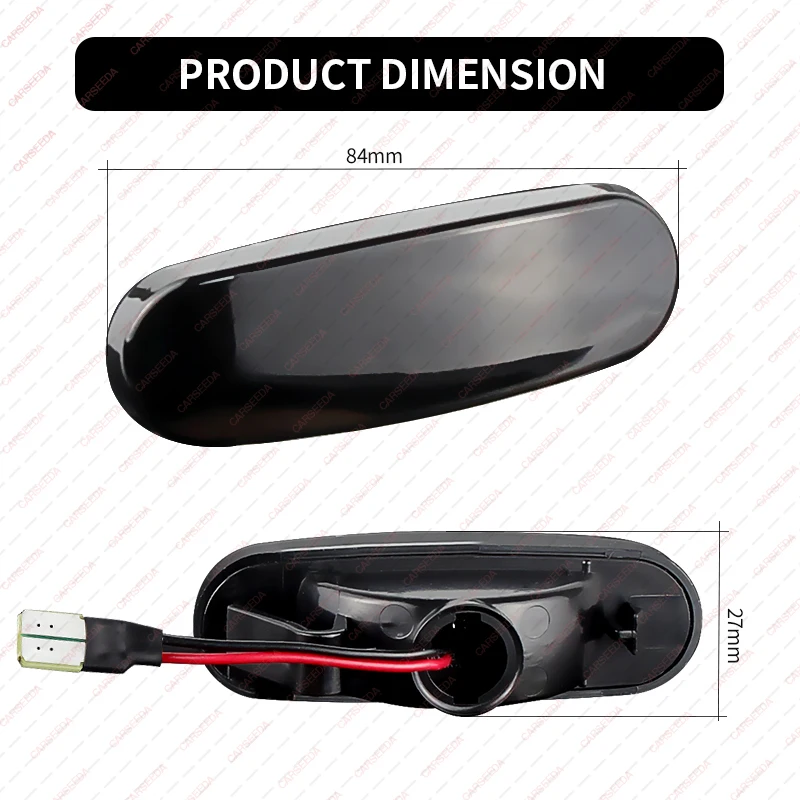 LED Dynamic Sequential Side Marker Lights Lamp FOR Fiat Panda 169 312 Punto Evo Grande Punto Idea Stilo Hatchback Qubo 51717793