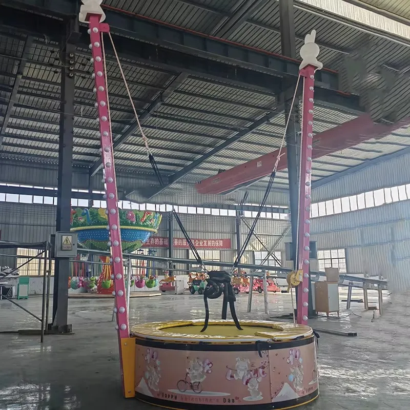 Mini Składana Trampolina Bungee Hot Sale Plaza, Montowana na Przyczepie, Przenośna, Elektryczna, Lateksowa, Metalowa