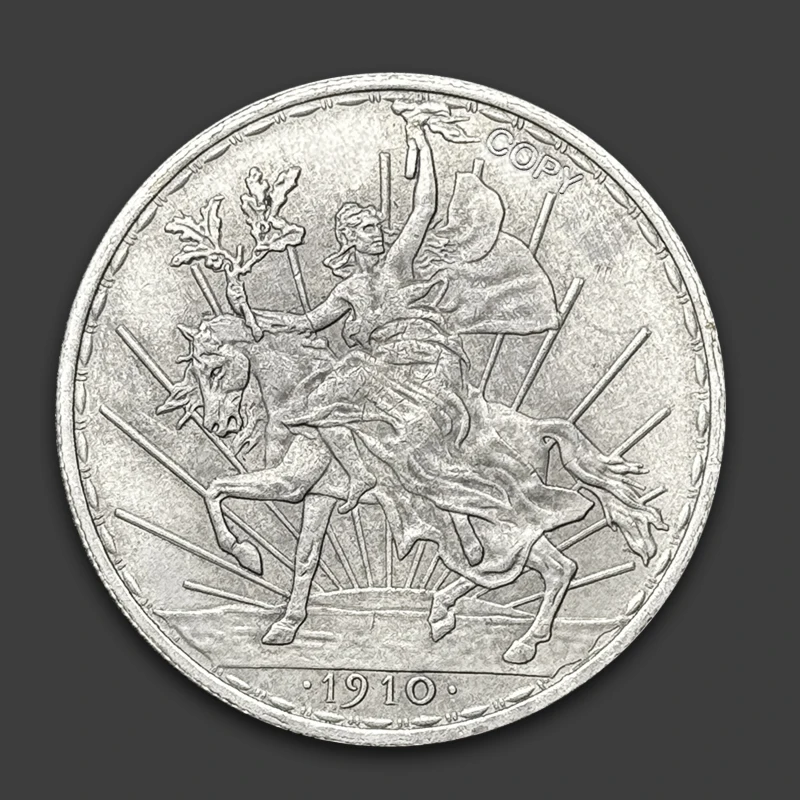 Diosa del equitación mexicana, 1 peso, águila, mordedura, serpiente, Colección, desafío, moneda, decoración del hogar, medalla conmemorativa, regalo de recuerdo, 1910