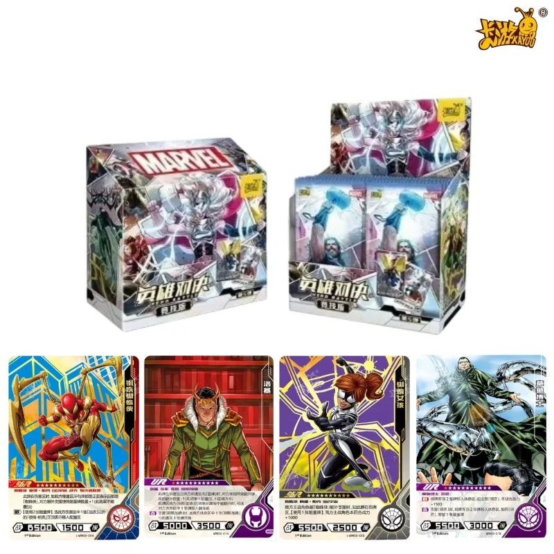 

Kayou Genuine Marvel Hero Duel Competitive Edition Anime Peripheral Collection Cards Toy Gift Whole Box Wholesale Collectible