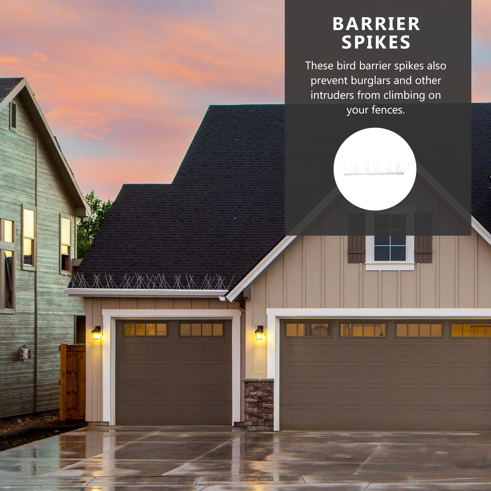 

1Pcs Stainless Steel Bird Spike Anti Corrosion Weatherproof Deter Pigeons Seagulls Crows Sparrows Outdoor Fence Roof Garden