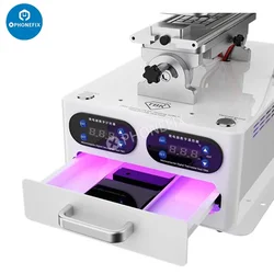 TBK-258S LCD Screen Housing Frame Separator Machine OCA Degumming UV Curing for iPhone Samsung LCD screen Back Cover Separation