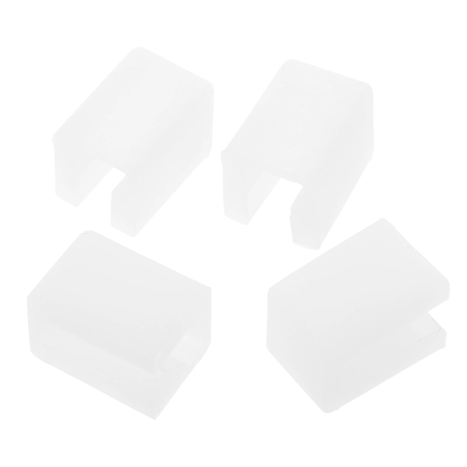 4 قطعة واقيات زوايا من السيليكون الشفاف، خزائن مقاومة للأطفال، أدراج على شكل حراس أمان مقاوم للأطفال، براعة متينة #1