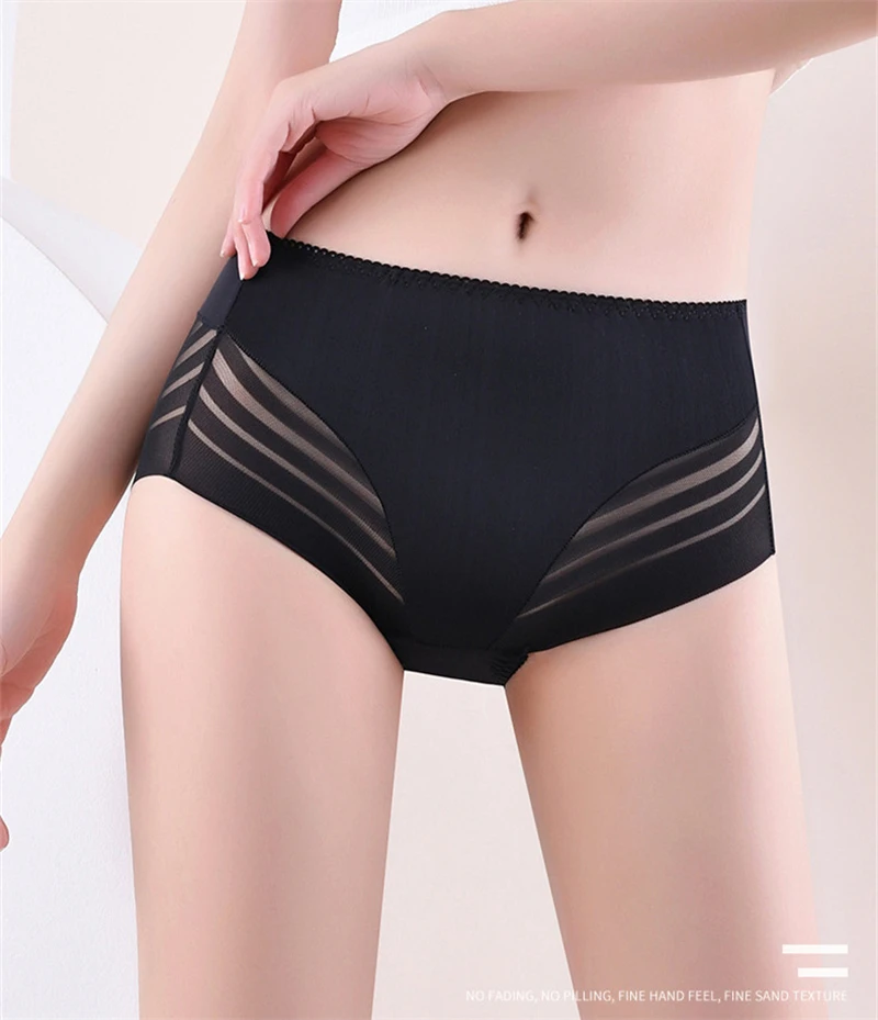 Lace sexy underwear women\'s high waist lenceria para damas plus size tanga seamless hollow lenceria cotton crotch panties briefs