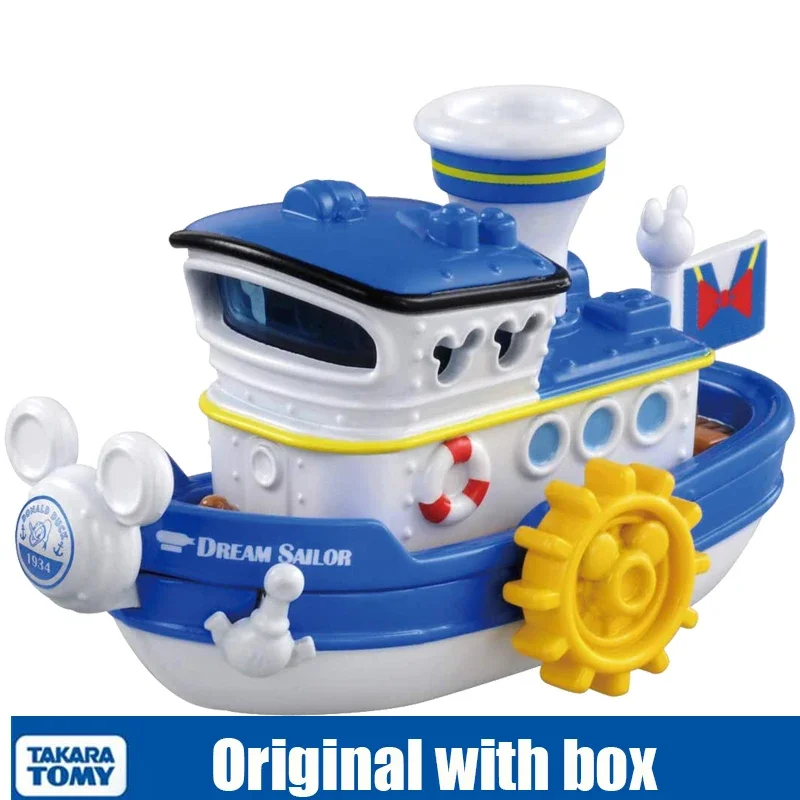 DM-06 Model Takara Tomy Tomica 152668 Disney Donald Duck Cruise Ship Sailor Car Simulation Alloy Car Model Toys Sold By Hehepopo