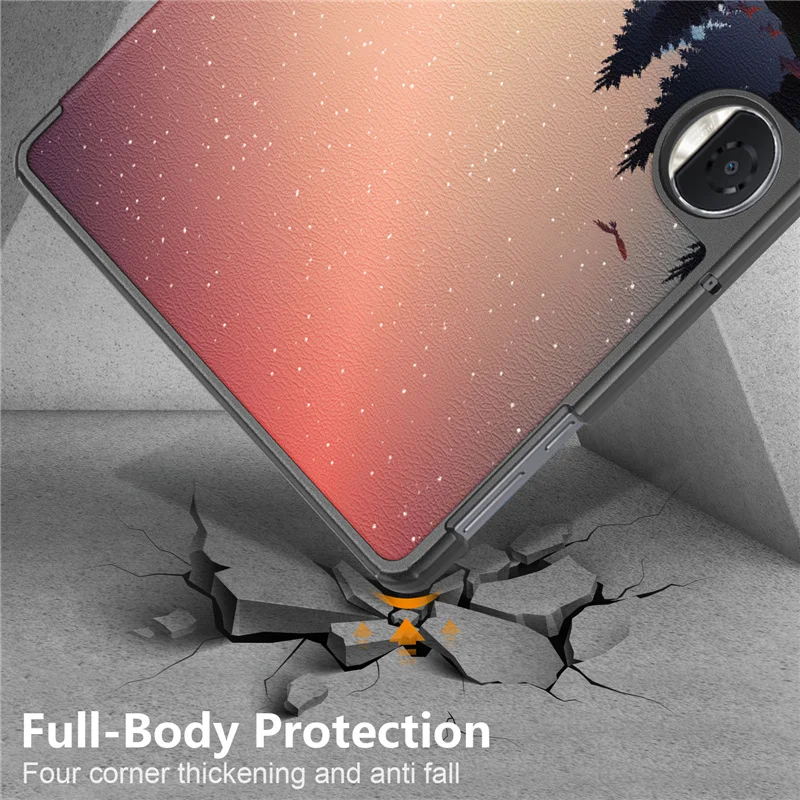 Funda inteligente magnética para tableta Huawei Honor Pad 9, 12,1 pulgadas, 2024, triple plegable, HEY2-W09