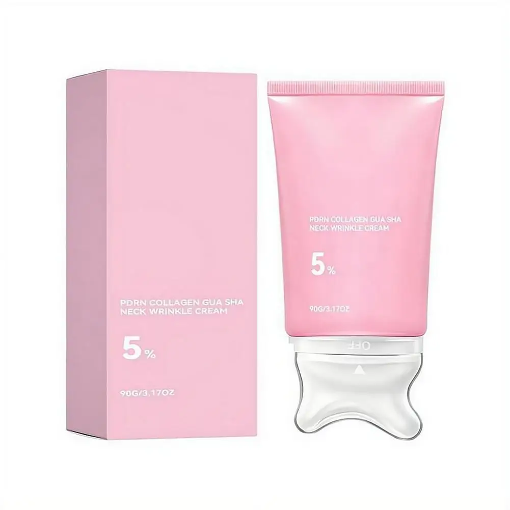 PDRN Pink Collagen Volume Multi Balm / PDRN Collagen Gua Sha Roller Halscreme Tief Hydratisierende Feuchtigkeitsspendende Aufpolsternde Gesichts- und Halscreme – Detail 1