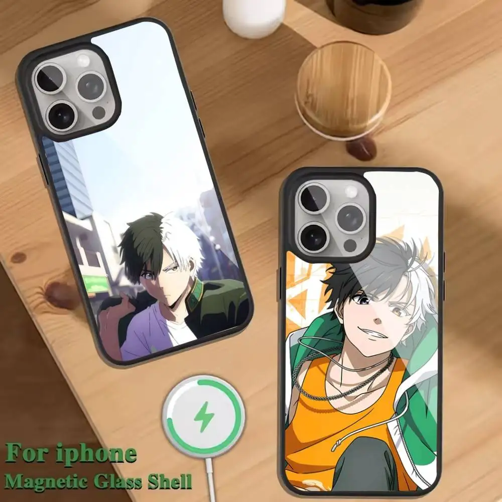 

Anime Wind B-Breaker S-Sakura Phone Case For Magnetic Wireless Charge Cover For iphone 16 15 14 13 12 11 Pro Max Plus Coque