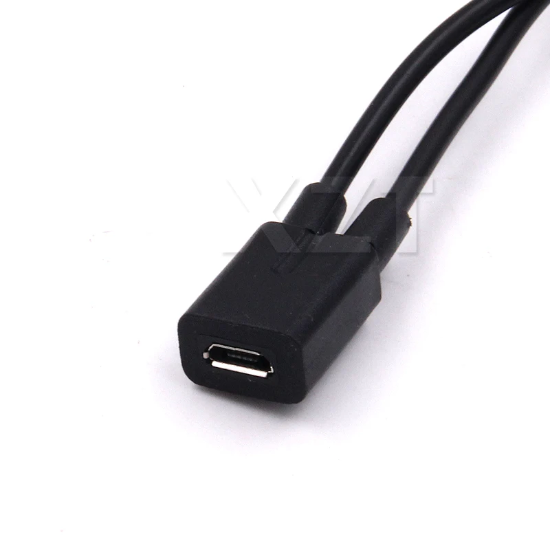 1PCS Micro USB 2.0 Splitter Y 1 Female to 2 Male Data Charge Cable Extension Cord For Phone High Quality Sync Data Cable