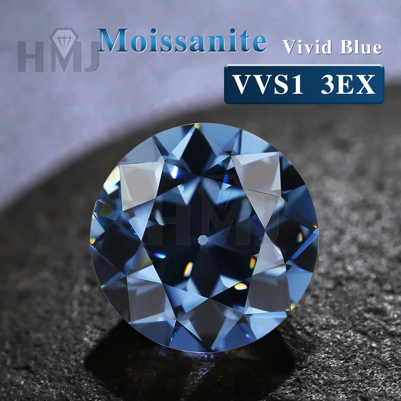 

Real Moissanite Stone Old European Cut GRA Certificate Loose Gemstones Pass Diamond Tester OEC beads for jewelry making