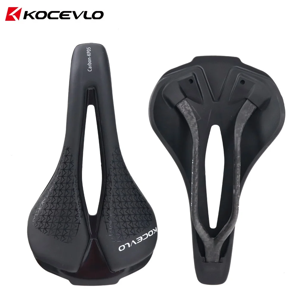 KOCEVLO-Padded Bicycle Saddle Seat, MTB Saddle, Comfortable and Soft Cushion, Bike Seat, PU Leather, Riding Seat