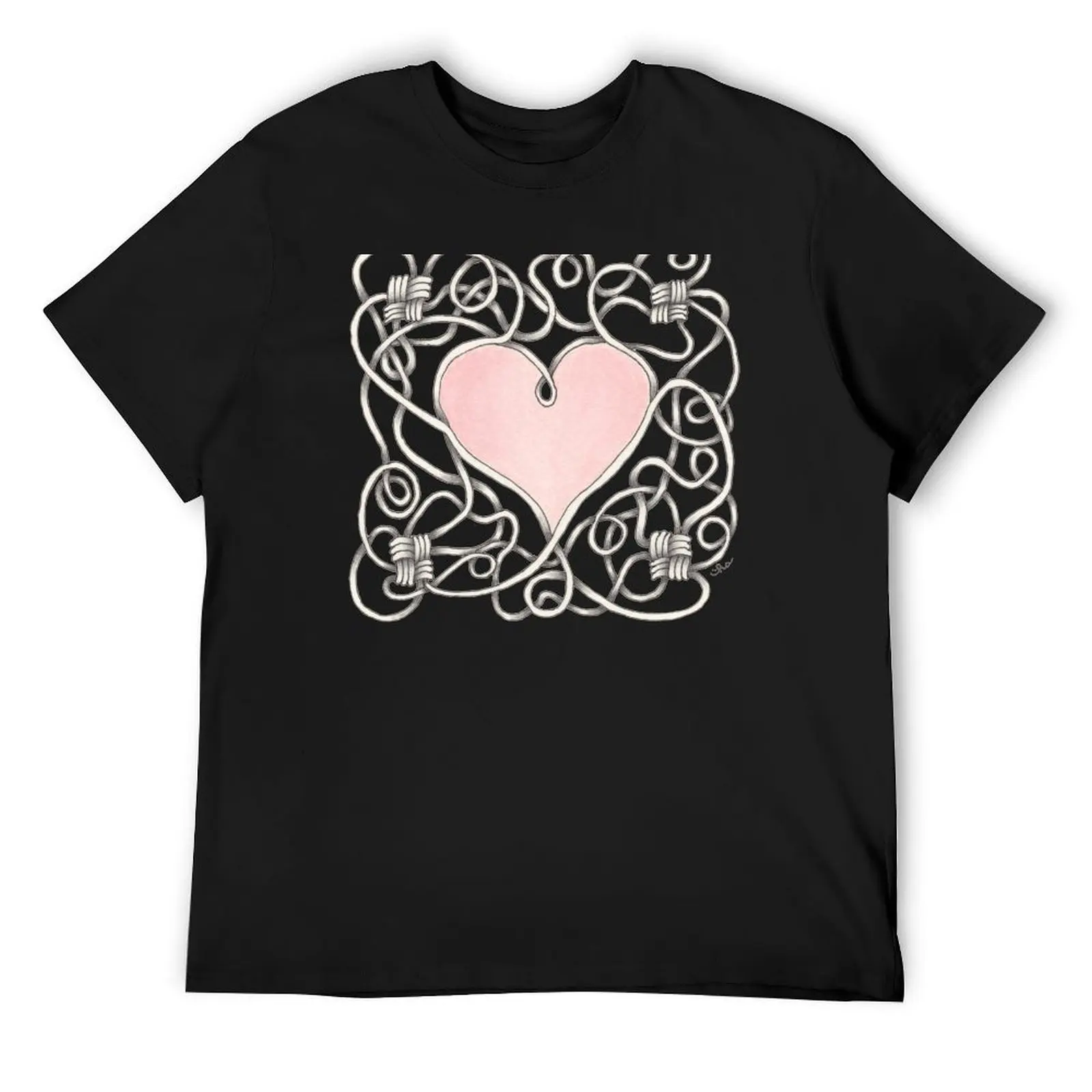 

Heart Tied Up in Knots T-Shirt korean fashion custom shirt vintage clothes sublime t shirts for men pack