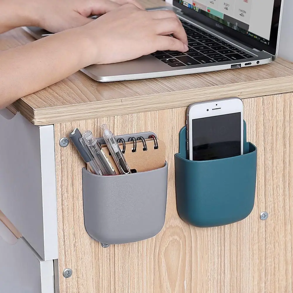 Органайзер для пульта дистанционного управления Многофункциональный настенный ящик для хранения с высокой несущей способностью для пульта дистанционного управления телефоном