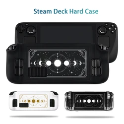 Steam Deck Case Moon Phase Console Cover Hard PC Protective Anti-Scratch Non-Slip Black White Transparent Shell Case Accessories