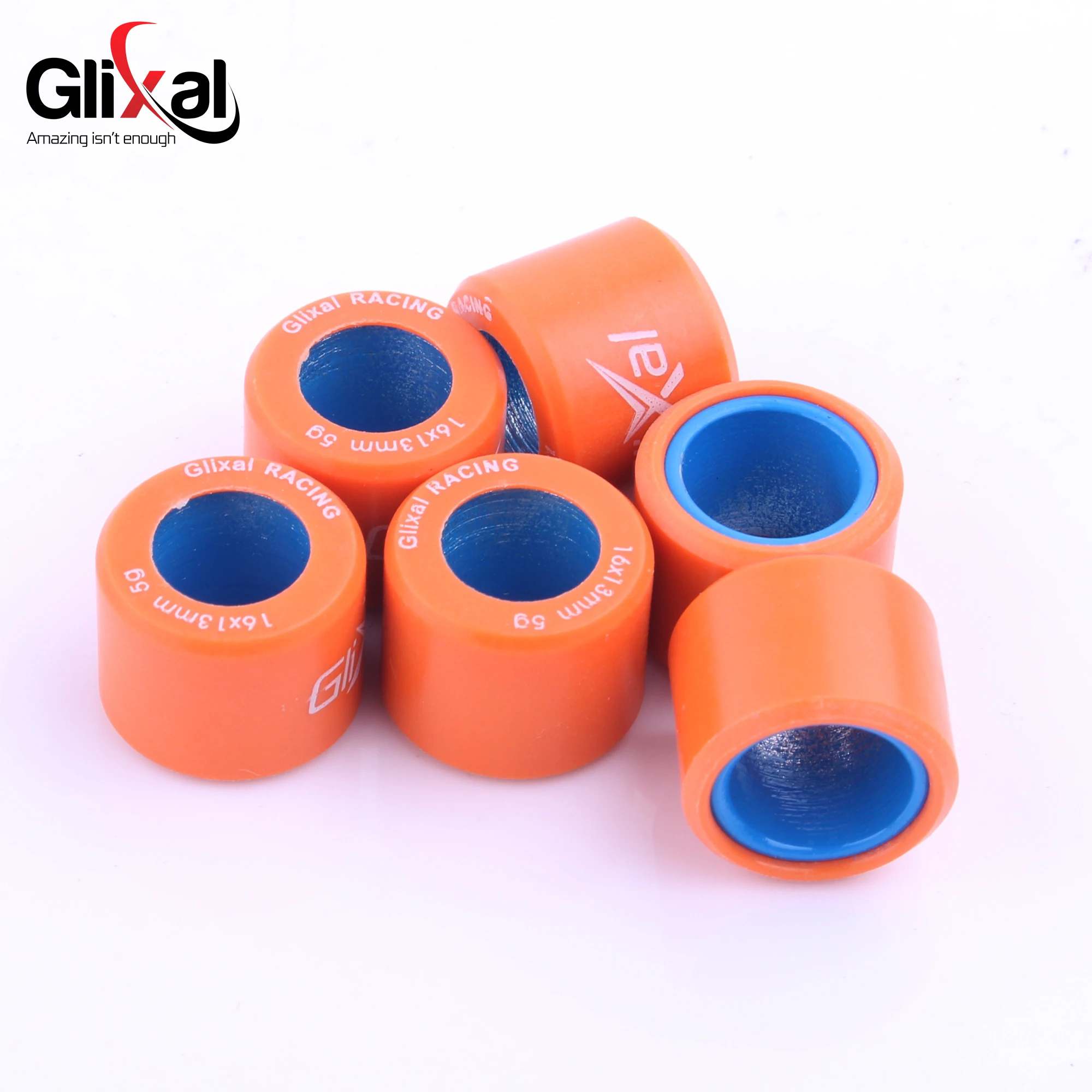Glixal 16X13mm High Performance Racing Variator Roller Weights Set 139QMB GY6 50cc - 100cc Scooter Moped ATV Go-Kart (5g-10g)